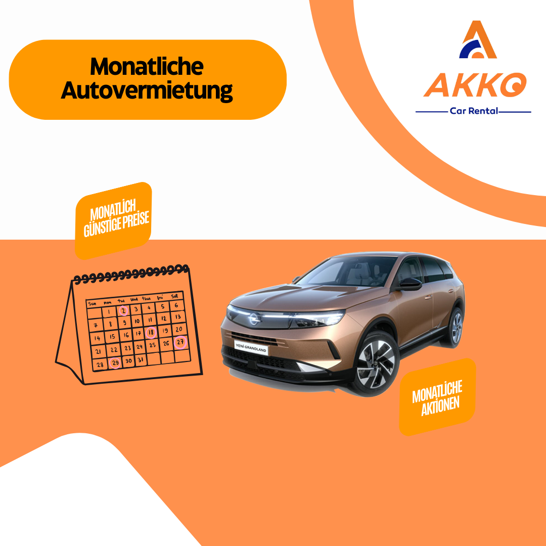 Monatliche Autovermietung