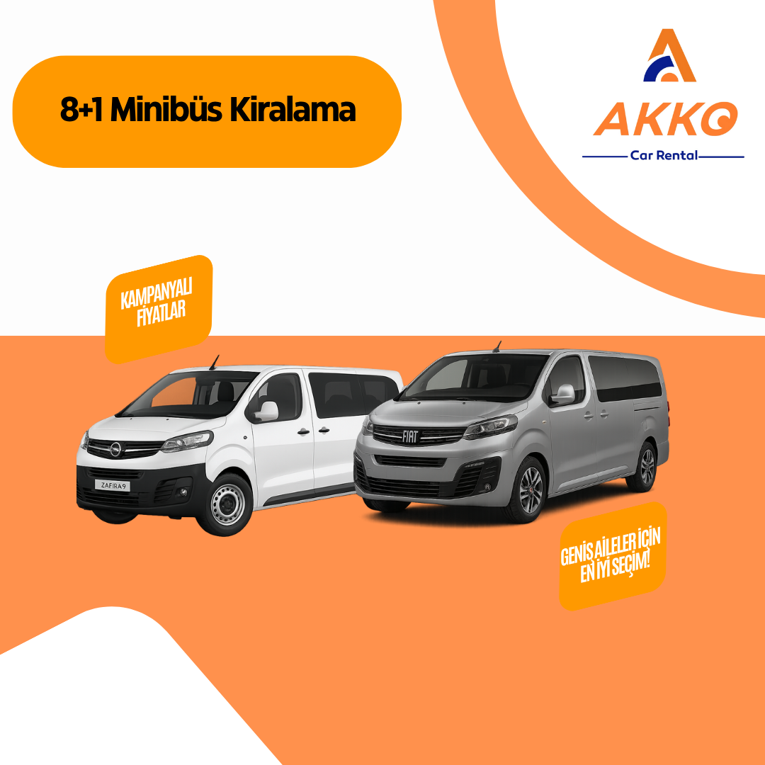 8+1 Minibüs Kiralama
